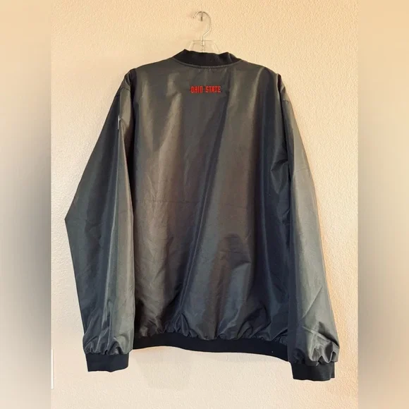 Franchise Club Ohio State Buckeyes Big Logo Windshell XL Zipper Pocket Pullover - Picture 6 of 10
